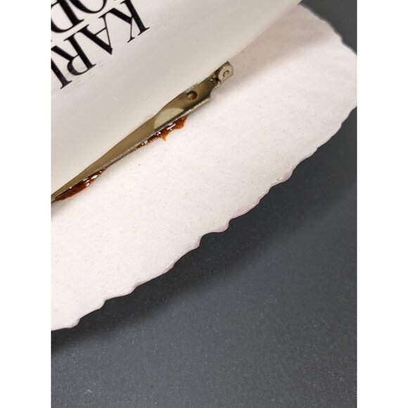 Vintage Karla Jordan Pink Blue Porcelain Beachy Coastal Shell Pin Brooch - Picture 7 of 8